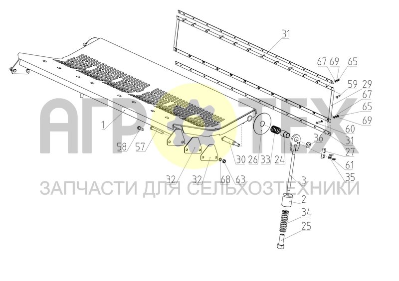 Чертеж Дека стационарная (RT495.11.12.000Ф)